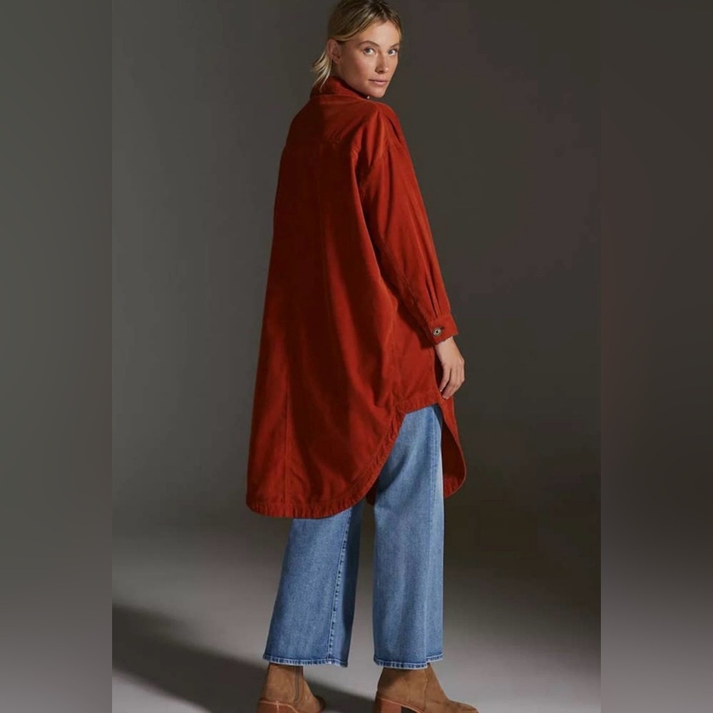 NWT Anthropologie Pilcro Corduroy Duster Shacket - Picture 3 of 16
